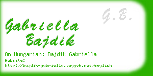 gabriella bajdik business card